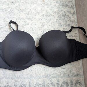 Chantelle Black Norah Strapless Bra size 34DDD